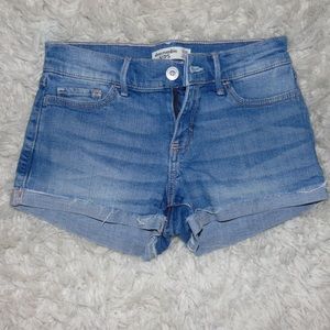 Abercrombie Kids Light-wash Jean Shorts